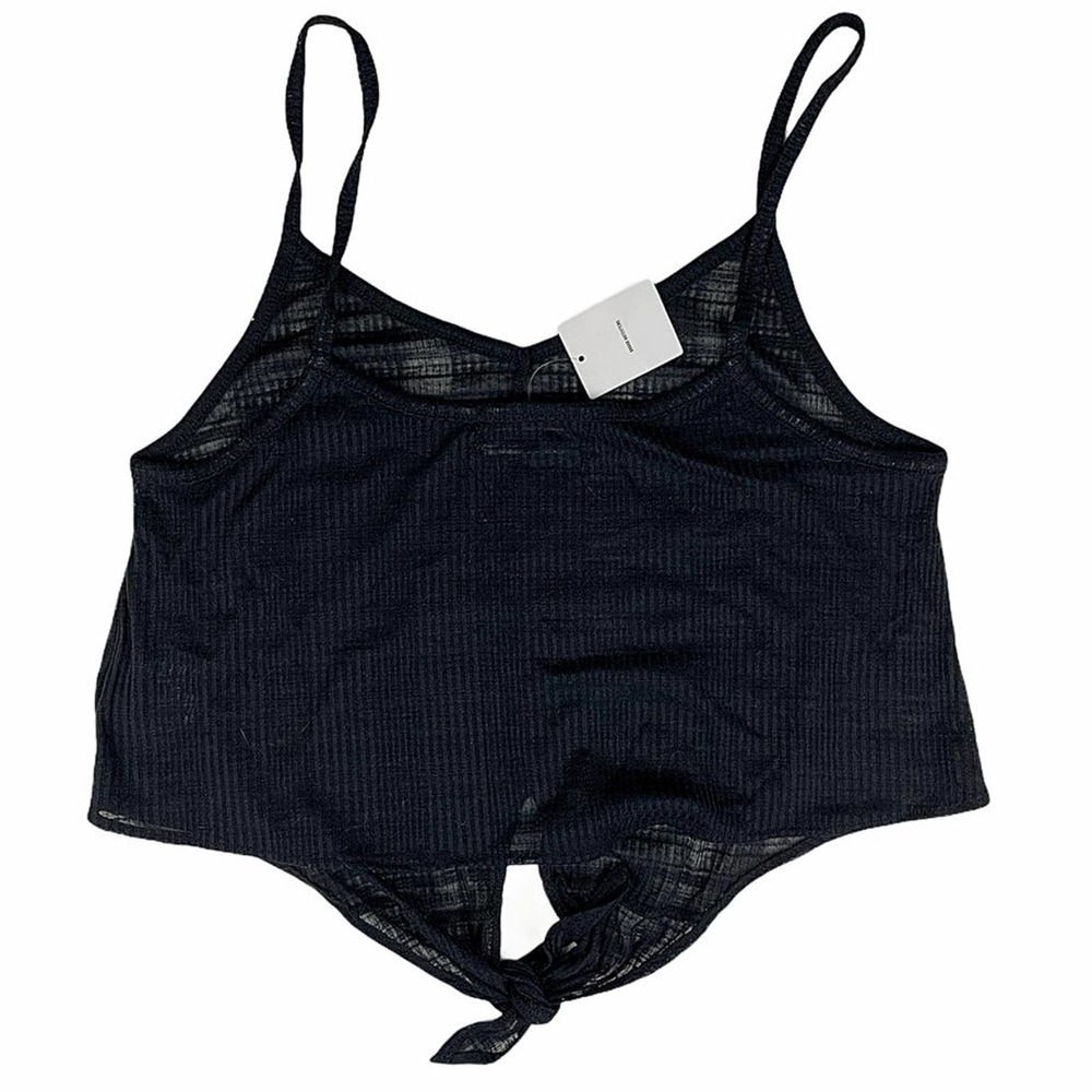 Urban Outfitters Black Quinn Tie-Front Pocket Cami - Picture 7 of 11